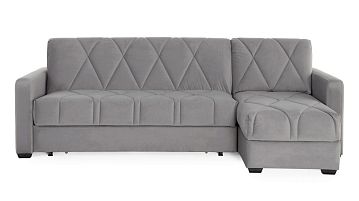 Угловой диван Домо Про с анатомическим матрасом, стежка ромб